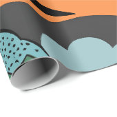 抽象芸術山日没幾何学的ギフト ラッピングペーパー (ロールコーナー)