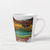 抽象芸術山景色 カフェラテマグ (右)