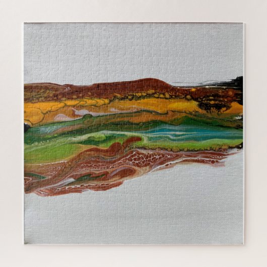 抽象芸術山景色 ジグソーパズル (縦)