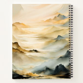 抽象芸術山景色 ノートブック (裏面)