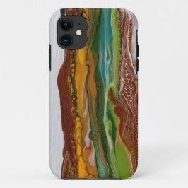 抽象芸術山景色 iPhone 11 ケース