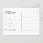 抽象芸術山脈がハイロードを取る ポストカード (裏面)