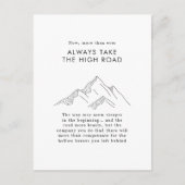 抽象芸術山脈がハイロードを取る ポストカード (正面)