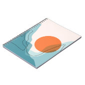 抽象芸術山脈の風景、フラット風景バ ノートブック (左側)