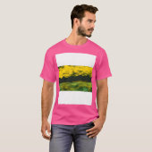 抽象芸術山脈グラフィック Tシャツ (正面フル)