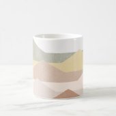 抽象芸術山脈デザイン コーヒーマグカップ (中央)