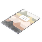 抽象芸術山脈デザイン ノートブック (左側)