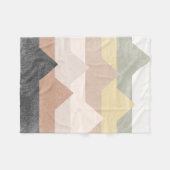 抽象芸術山脈デザイン フリースブランケット (正面(横))