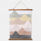抽象芸術山脈デザイン 吊り下げ型タペストリー (正面)