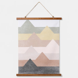抽象芸術山脈デザイン 吊り下げ型タペストリー