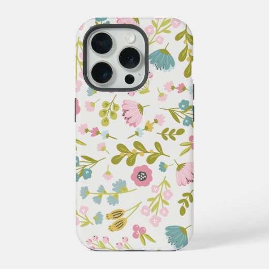 抽象芸術山花模様 iPhoneケース (裏面)