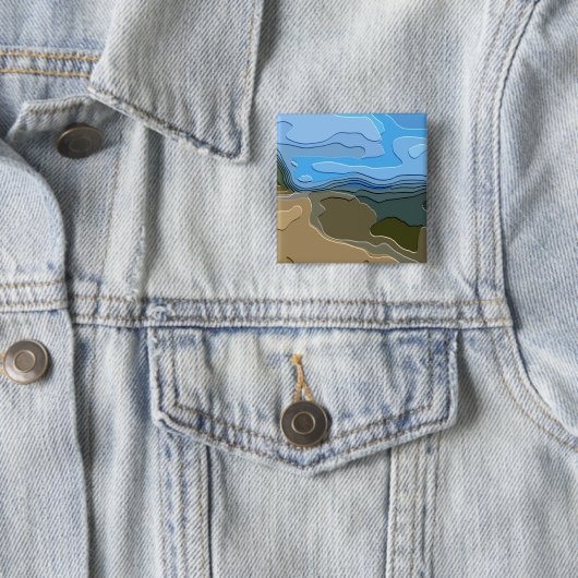 抽象芸術山 缶バッジ (インサイチュ)