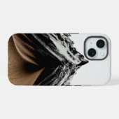 抽象芸術山 iPhone 15ケース (裏面横)
