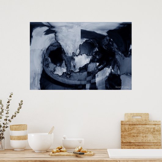 抽象芸術嵐 ポスター (キッチン)