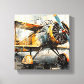 抽象芸術工業用バイプレーンキャンバスプリント キャンバスプリント (正面)