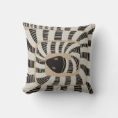 抽象芸術巻きヘビ |おもしろいとニュートラルのホームアクセント クッション (正面)