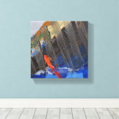 抽象芸術帆 キャンバスプリント (インサイチュ (ウッドフロア))