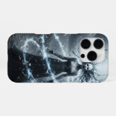 抽象芸術幽霊アートiPhone 16 Proケース iPhoneケース (裏面横)