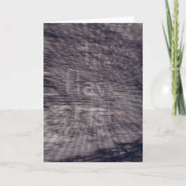 抽象芸術幽霊サインオンブリック建物 カード