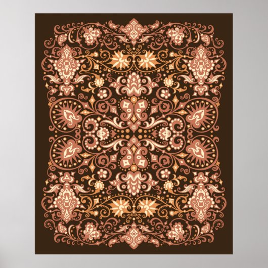 抽象芸術幾何グランジ背景 ポスター (正面)