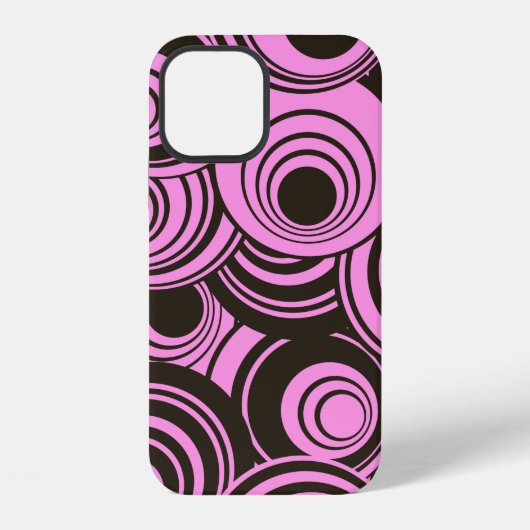 抽象芸術幾何シームレスパターン（濃度付き） iPhoneケース (裏面)