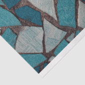 抽象芸術幾何デザインモダンターコイズ 薄葉紙 (詳細)