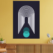 抽象芸術幾何デザイン キャンバスプリント (インサイチュ (リビング))