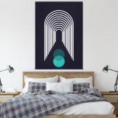 抽象芸術幾何デザイン キャンバスプリント (インサイチュ (寝室))