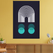 抽象芸術幾何デザイン キャンバスプリント (インサイチュ (リビング))