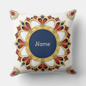 抽象芸術幾何デザイン クッション (裏面)