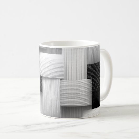 抽象芸術幾何デザイン コーヒーマグカップ (正面右)