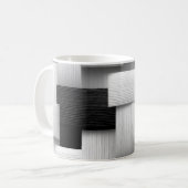 抽象芸術幾何デザイン コーヒーマグカップ (正面左)