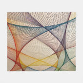 抽象芸術幾何フリースブランケット フリースブランケット (正面(横))