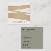 抽象芸術幾何モダン学芸術セラミック組織 スクエア名刺 (正面/裏面)