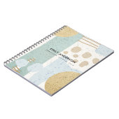 抽象芸術幾何モダン学芸術セラミック組織 ノートブック (左側)
