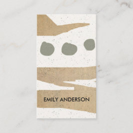 抽象芸術幾何モダン学芸術セラミック組織 名刺