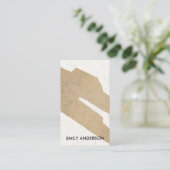 抽象芸術幾何モダン学芸術セラミック組織 名刺 (スタンド正面)