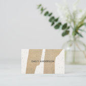 抽象芸術幾何モダン学芸術セラミック組織 名刺 (スタンド正面)