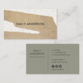 抽象芸術幾何モダン学芸術セラミック組織 名刺 (正面/裏面)