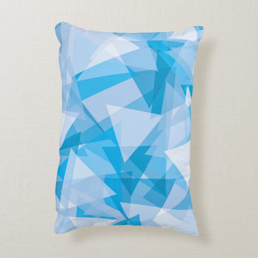 抽象芸術幾何三角形パターンアクセント枕 アクセントクッション (裏面(縦))