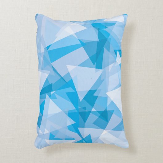 抽象芸術幾何三角形パターンアクセント枕 アクセントクッション (正面(垂直))