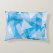 抽象芸術幾何三角形パターンアクセント枕 アクセントクッション (裏面)