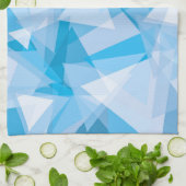 抽象芸術幾何三角形パターンキッチンタオル キッチンタオル (折り畳み)