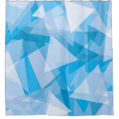 抽象芸術幾何三角形パターンシャワーカーテン シャワーカーテン (正面)