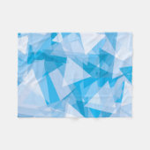 抽象芸術幾何三角形パターンフリースブランケット フリースブランケット (正面(横))