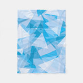 抽象芸術幾何三角形パターンフリースブランケット フリースブランケット (正面)