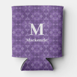 抽象芸術幾何三角形パターンモノグラム 缶クーラー