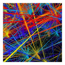 抽象芸術幾何光沢ポスター ポスター