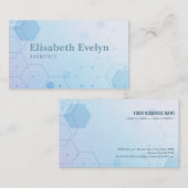 抽象芸術幾何六角医療 名刺 (正面/裏面)