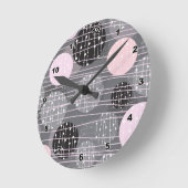抽象芸術幾何円壁時計 ラウンド壁時計 (傾斜)